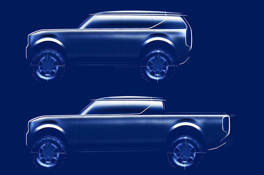 Volkswagen Scout EV SUV and pick up truck